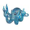 Luminous Gesture Octopus Statue, Resin Octopus Figurine, Middle Finger Octopus Statue, Sea Animal Octopus Decoration for Home Office Desktop