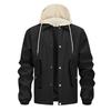 Men'S Loose Jacket Fashionable Multi Pocket Hooded Jacket