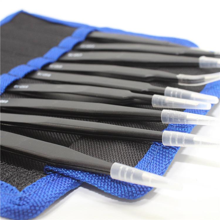 Canvas Bag, Stainless Steel Tweezers, ESD Anti-Static Curler & Telecom Repair Kit