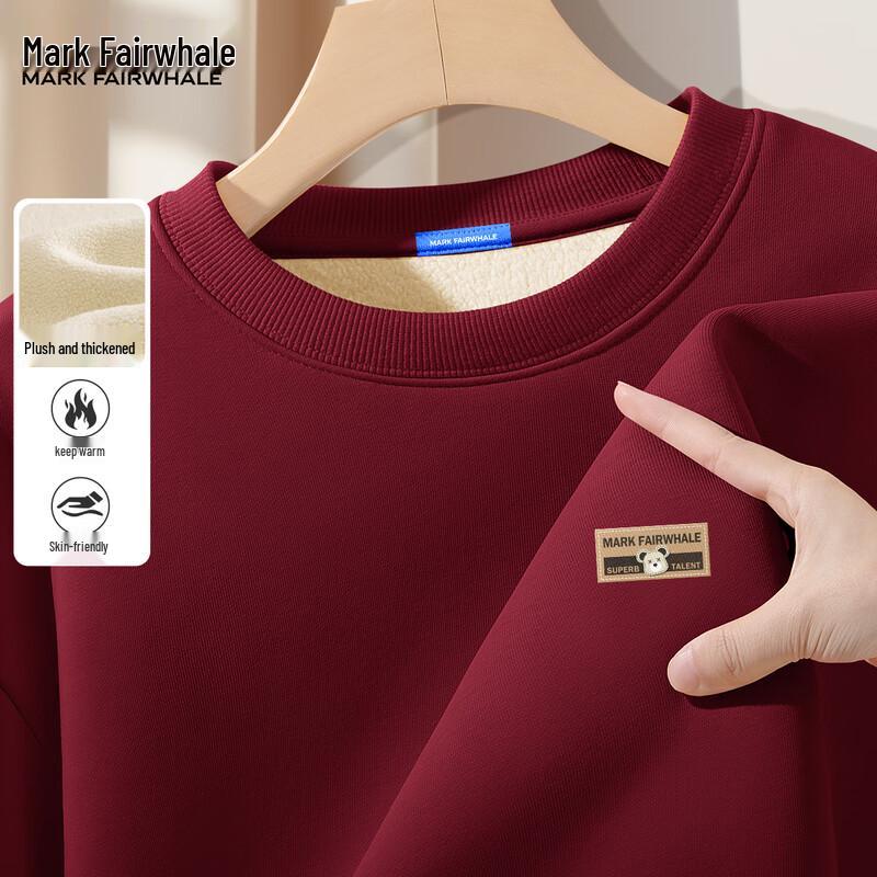

Mark Fairwhale Men s Heavyweight Fleece-Lined Crew Neck Sweatshirt 3XL