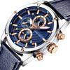 Montre pour homme avec chronomètre, affichage de la date, mouvement à quartz étanche, design élégant et simple, parfaite pour étudier, travailler ou porter au quotidien, analogique,