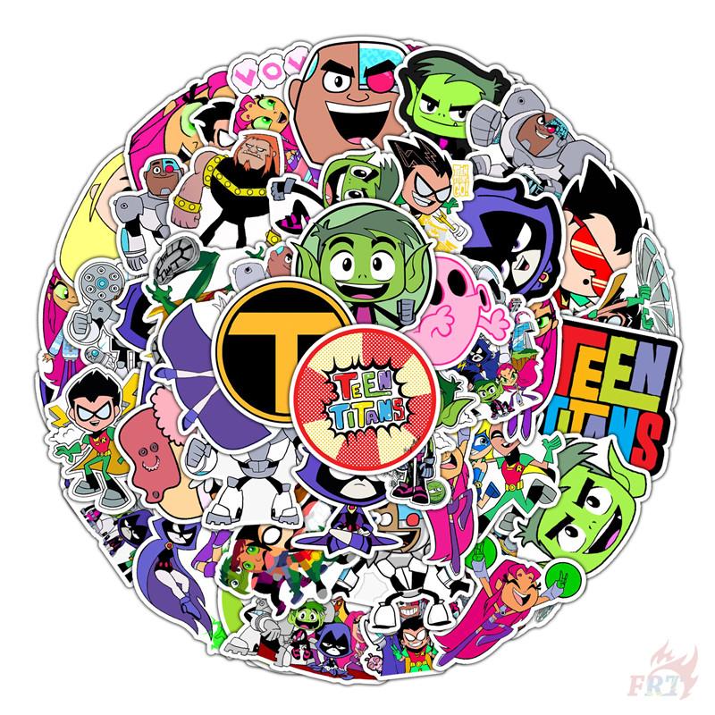 50Pcs/Set Teen Titans Go Stickers DIY Fashion Waterproof Doodle Decals Stickers