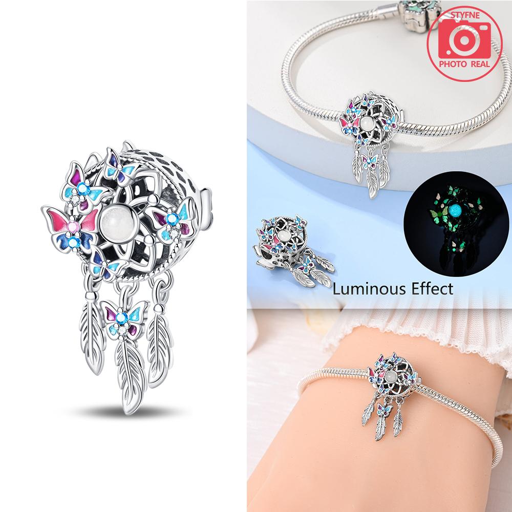 Charms Plata Dreamcatcher Triangle Beads Copper Colors For Charms Copper Colors Original Bracelet For Jewelry Making