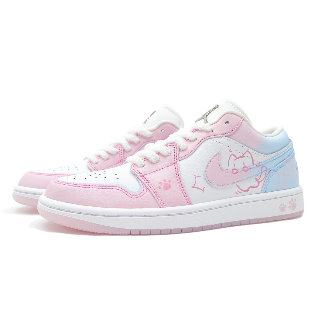 Jordan Air Jordan 1 Vintage Basketball Shoes Women's Low top Pink HM3706-141(Team188-)