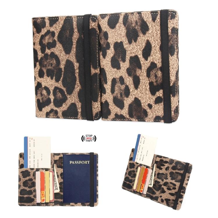 Chic Blocking Passport Cover with Soft PU Leather and Bandage for Women and Girl