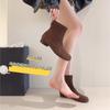 Ankle Boots Skinny Retro Martin Boots Women'S Round Head Suede Single Boots Thick Heel Short Boots Skinny Boots