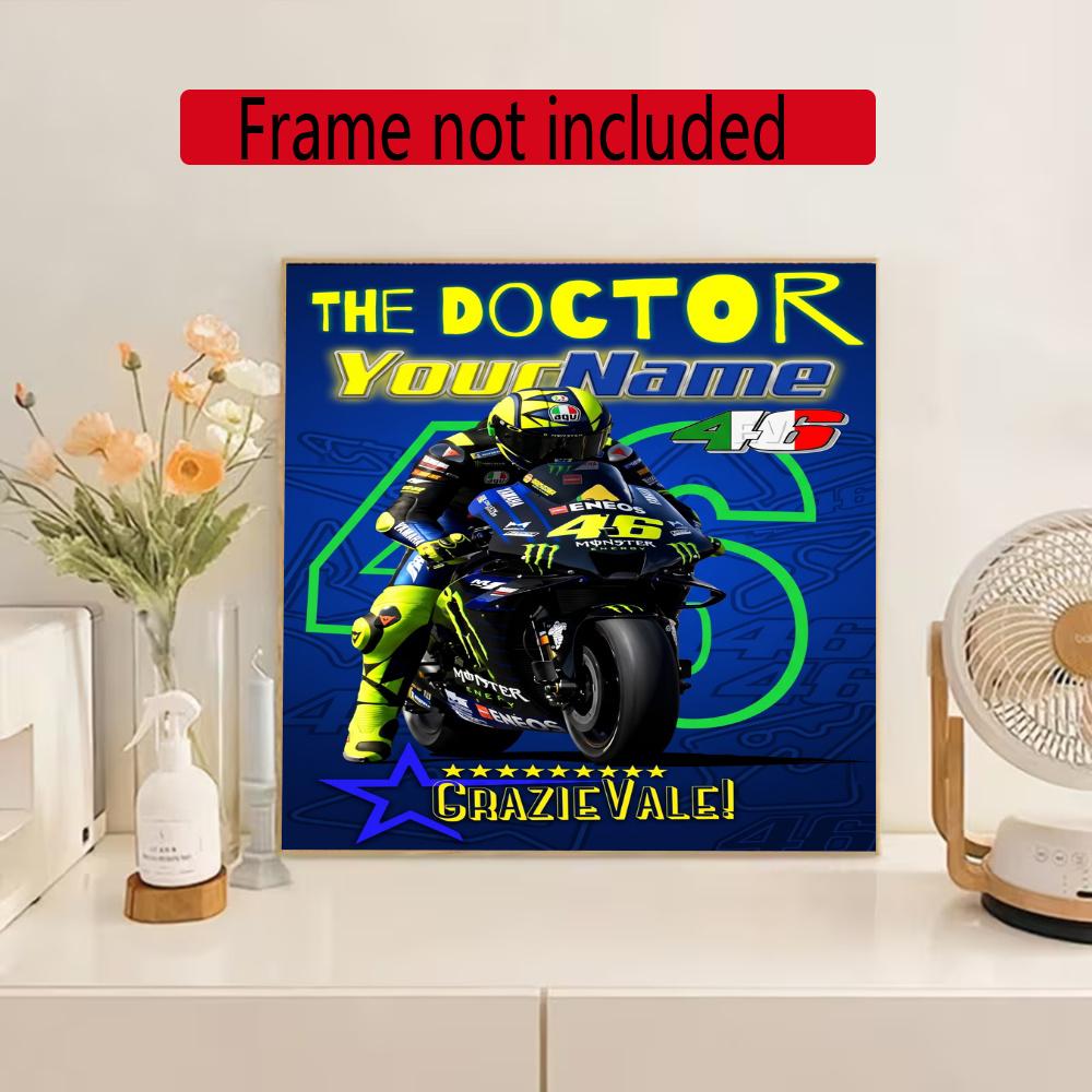 Doctor46 Personalized Name Round Diamond Painting Kit Diamond Embroidery Painting Rhinestones Mosaic Frameless Handwork Decoration Arts