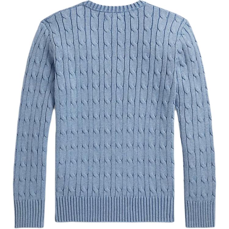 Polo Ralph Lauren Sweater Pony Embroidered Cotton Crew Neck Cable Knit Long Sleeve Kids Kids sweater 323702674-507