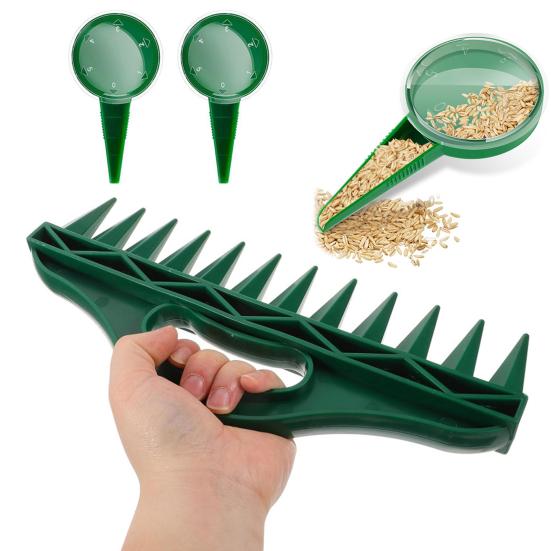Yousheng Seeds Dispenser Set Handheld Soil Digger Spacer Compact Size Easy to Use Versatile Planting Seeds Garden Hand Tool