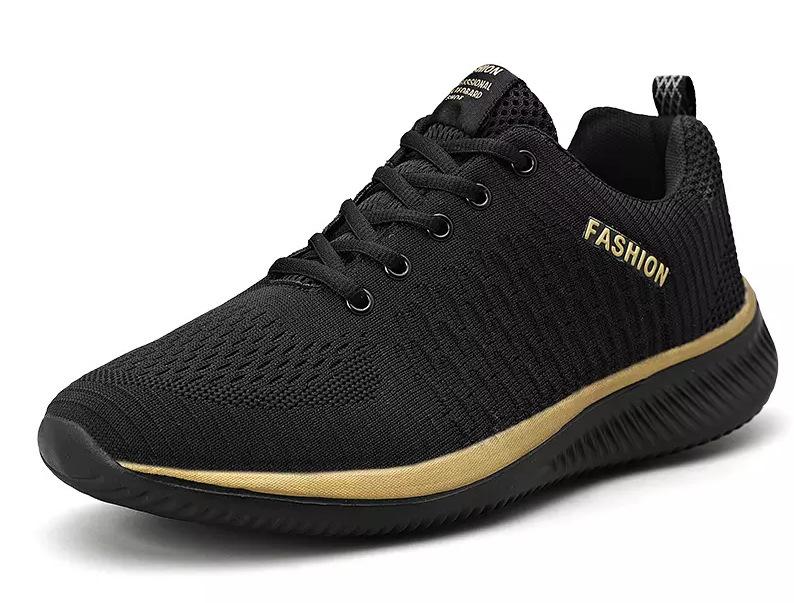 Large Size Men's Shoes Sports Lightweight Student Fly-woven Mesh Shoes Trend Casual Korean Version Fashion Autumn Running Shoes