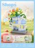 moc building blocks city street view flower shop particle building blocks farmers market bricks construction set for Adults gift