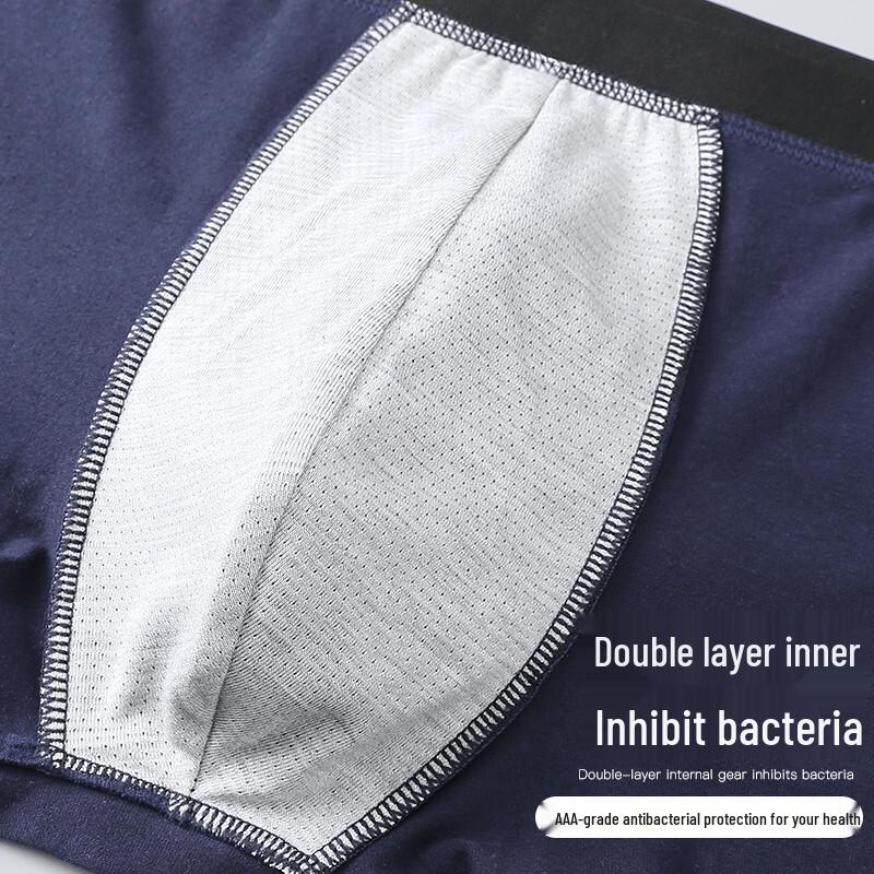 Langsha Men's Antibacterial Cotton Boxer Briefs