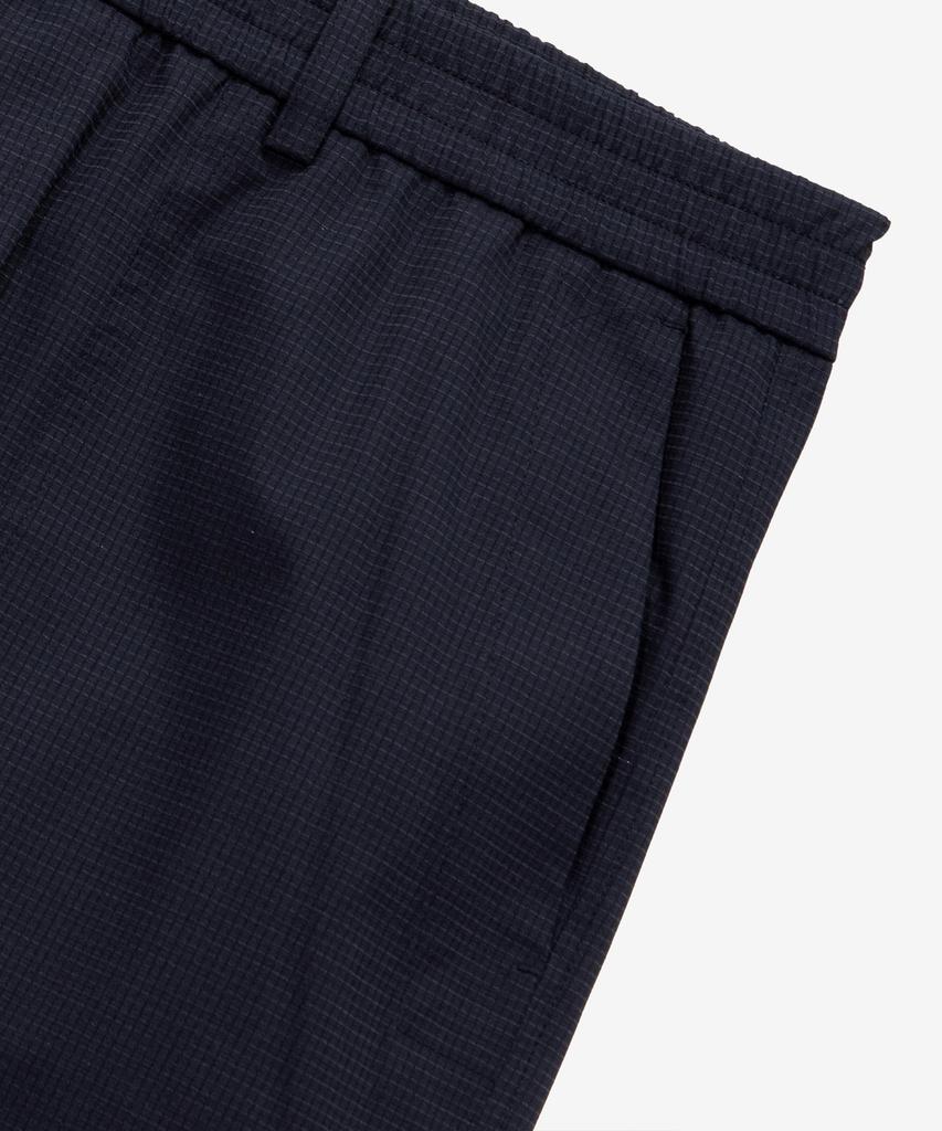 MINDBRIDGE [Air Cool] Air Hole Full Elastic Waist Black Half Pants