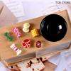 8Pcs Mini Pot Soup Pot Hot Pot Miniature Dollhouse Cookware Pans Food Toys Metal Doll House Kitchen Furnitures Decoration