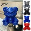 Personalized Car Exhaust Cover Creepy Bear Trailer Hitch Cover, 3D Printed Cap, Towing Dark Rebellious Decor Ball Dust Cap for Truck SUV, Halloween