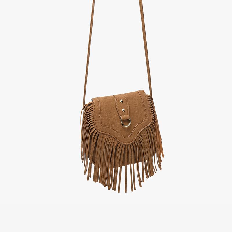 European and American Retro Large-capacity Bag Autumn and Winter Armpit Tassel Lock Buckle Versatile Tote Bag Feeling Commuter Shoulder Bag