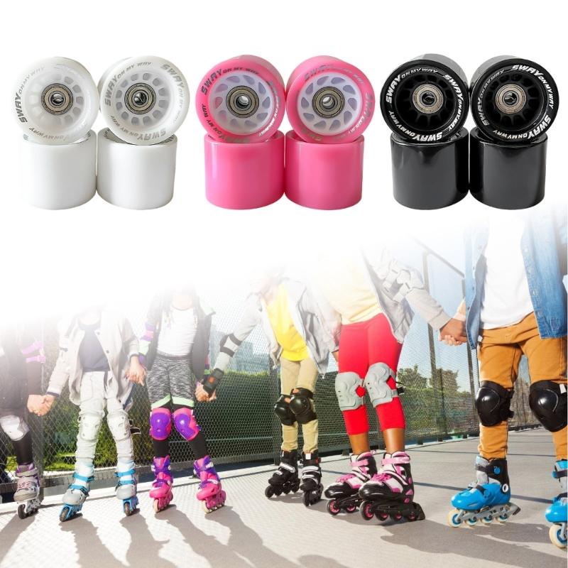 4pcs Skateboard Wheels Polyurethane Street Skating Bearings Scooters Wheel for Street Surfing and Longboards