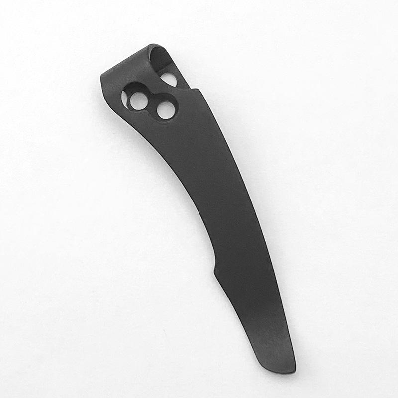 1piece Titanium Alloy Back Clip Folding Knife Pocket Back Clamps For Cld Steel Recn1 Folding Knife DIY Parts Accessories