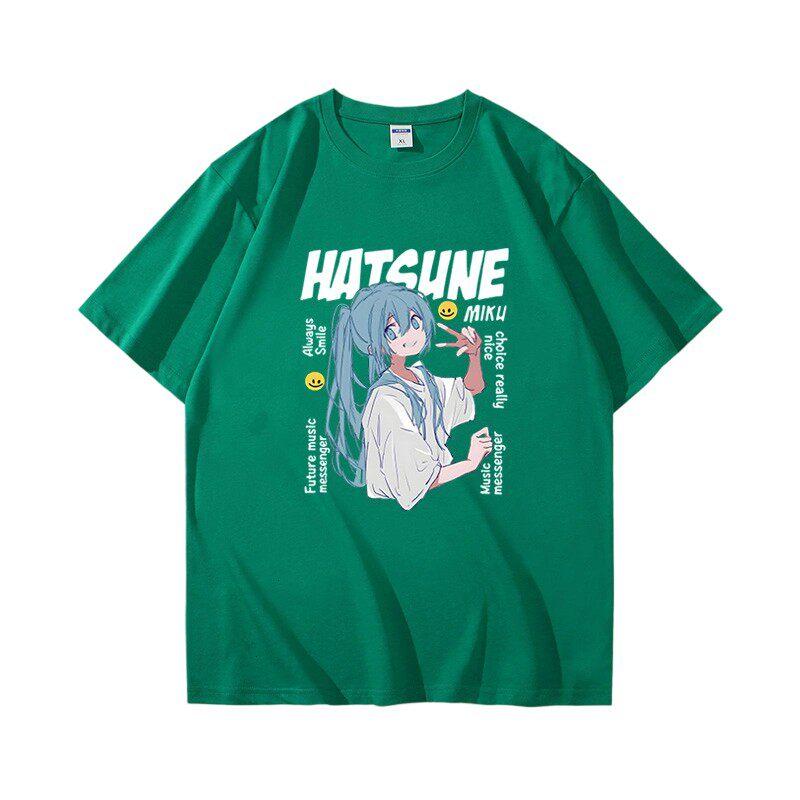 The Future of Junior Musicians Surrounding Hatsune Miku Printed Unisexs and Unisexs Loose Casual New Cotton Casual Tshirt