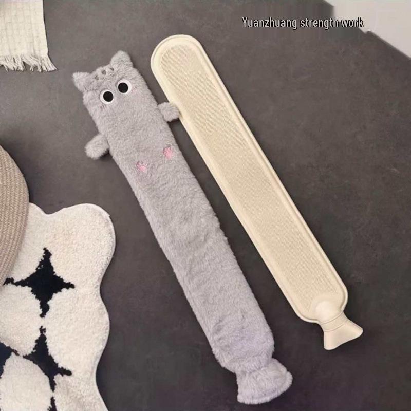 Extended Cartoon Hot Water Bottle - Explosion-Proof and Insulated for Bed and Feet