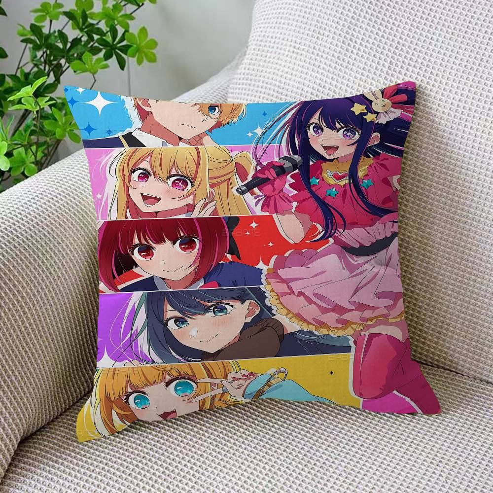 Oshi-No-Ko Anime Cushion Cover Decorative Pillow Sofa Home Decor Case Pillow Cases