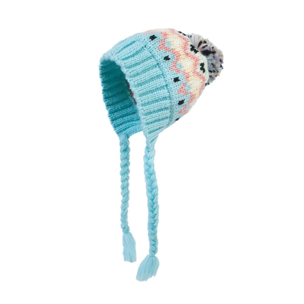 Windproof Children Knitted Hat Autumn Winter Ear Protection Hats Cute Boys Girls Beanie Cap  Kids
