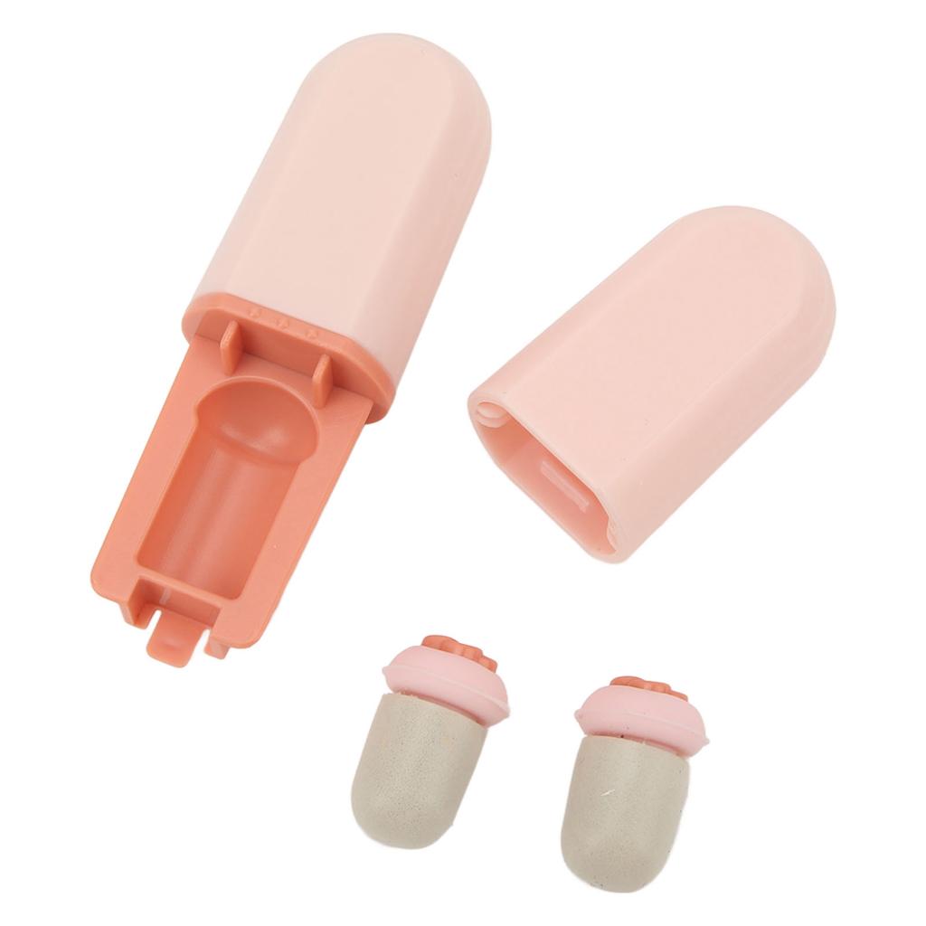 Brusreducerande öronproppar Ljudreducering Silikon Sovöronpropp med Ögonlapp Rosa