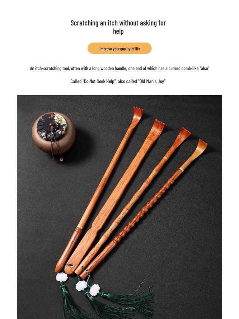 Bamboo Back Scratcher - Designed for Easy Itch Relief for All Ages