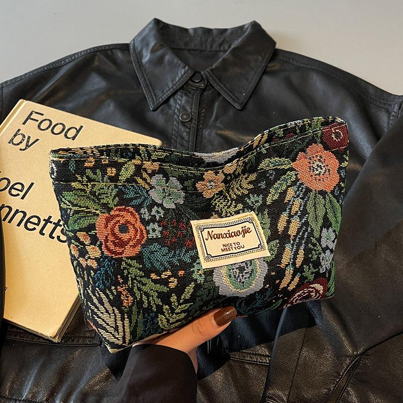 

Оригинальная портативная косметичка женская ретро сумка для хранения Premium Sense Foreign Gas Travel Out Wash Bag чёрный