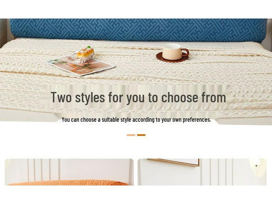 All-Season High-Elastic Jacquard Bed Head Cover – Universal Soft, Dustproof, Irregular Shape Cover-Up