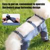 Snowsuit with Attached Boots Non-Slip Booties Waterproof Puppies Suspender Dog Snow Suit with Boots