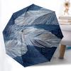 1pc Feather Circle Automatic Open/Close Umbrella with One Touch Button,, Windproof Design   Lightweight Portable Umbrella for Women & Men6122