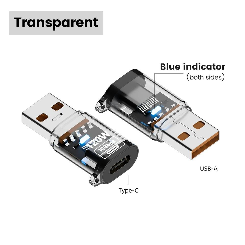 USB 3.2 to Type C Adapter OTG Fast Charging 120W 10GB High Speed Data Audio Transfer For PC Tablet Xiaomi Huawei USB C Converter