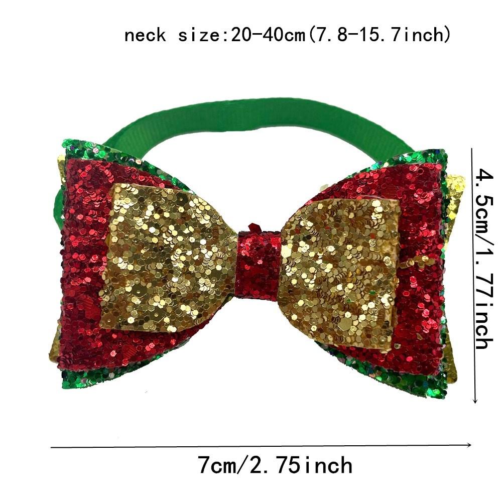 50/100pcs Christmas Dog Collar Pet Dog Cat Bowties Neckties Adjustable Pet Dog Grooming Accessories Dog Supplies for Small Dogs