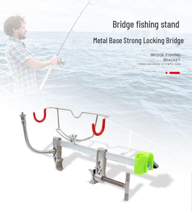 Multi-Functional Fishing Rod Holder for Ice, Boat, and Raft Fishing