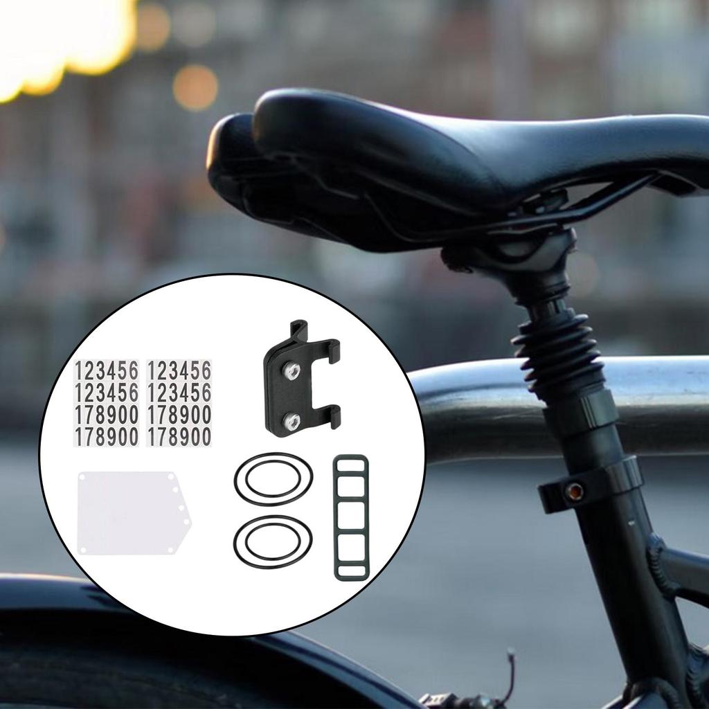 Cycling Number Mount PVC Bike Race Number Plate Holder Road Bicycle Bracket Lightweight for Competition Events