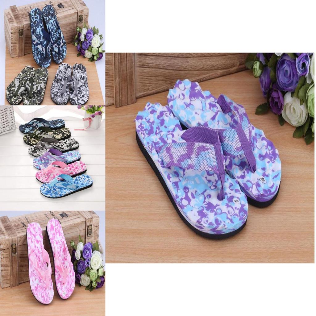Premium Quality Camouflage Flat Slippers With Comfortable Massage Features For Summer
