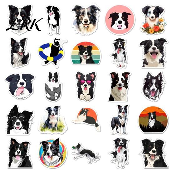 Personalized Laptop Accessories 50PCS Border Collie Stickers, Cute Dog Theme Decorative Waterproof Vinyl Decals for Journals And DIY Crafts
