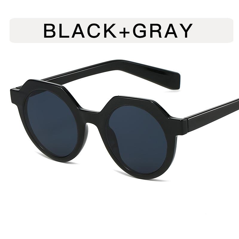 Round Shape Sunglasses Women Vintage Style Patchwork Color Woman Sun Glasses Holiday Travelling Women Glasses