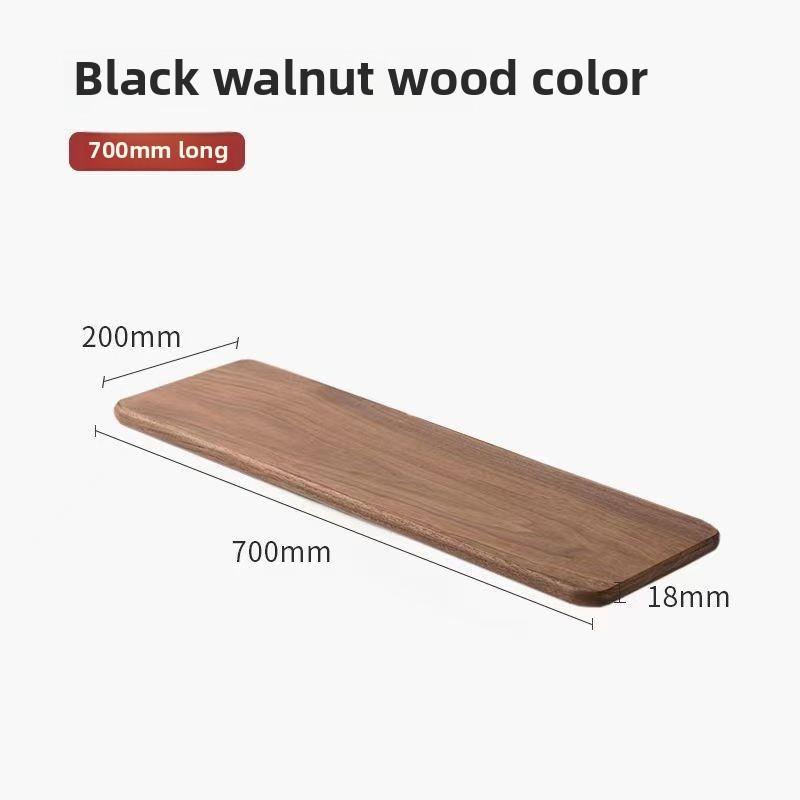 Solid Wood Flat Board Wall Mount Storage Rack Flat Partition Walnut Hanging Rack Room Decoration Storage Board