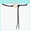 French Vintage Metal Waist Belt For Dresses With Adjustable Ties For Casual And Office Wear