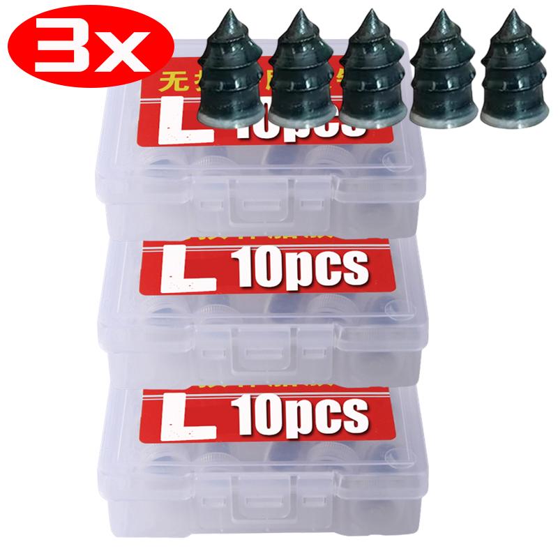 10-60pcs Car Motorcycle Vacuum Tyre Repair Nails Truck Scooter Bike UniversalTire Puncture Repair Rubber Metal Nails Accessories