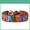 Ethnic Inspired Artificial Colored Stone Weaving Wide Bracelet For Women With Fashionable Ethnic Touch