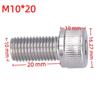 4PCS Stainless Steel Hex Socket Bolt Fastener Hardware  for Engineering, Construction and DIY