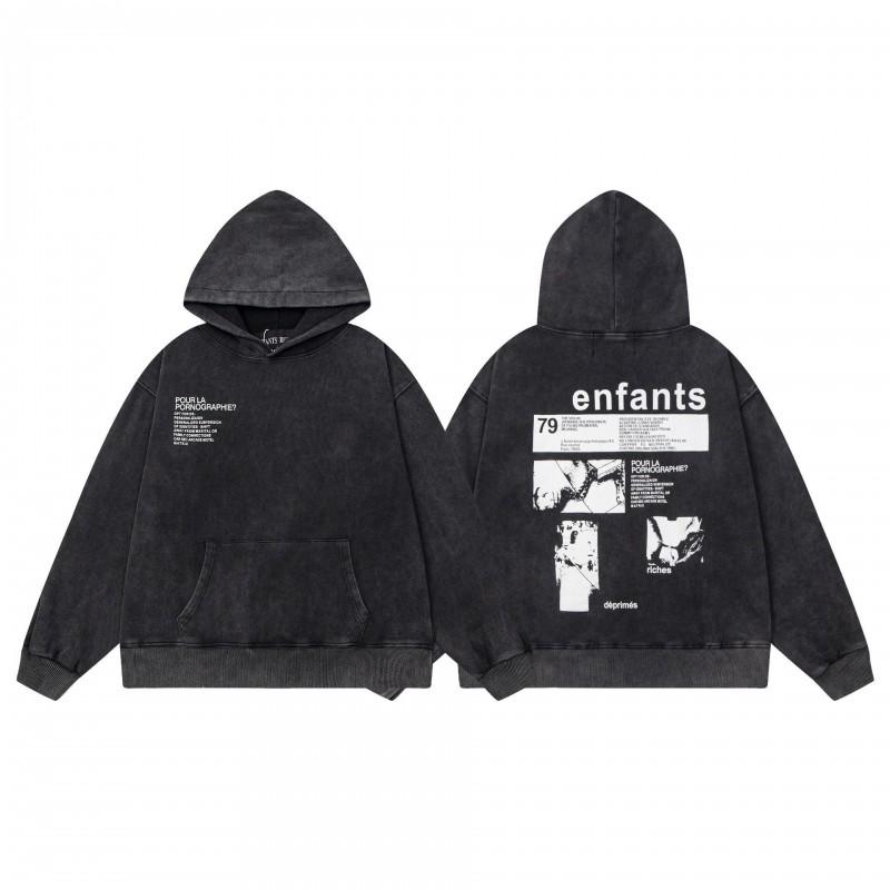 Mens Oversized Streetwear Hoodie With Distressed Zipper Graphic Print Cotton Long Sleeve Pullover Casual Wear