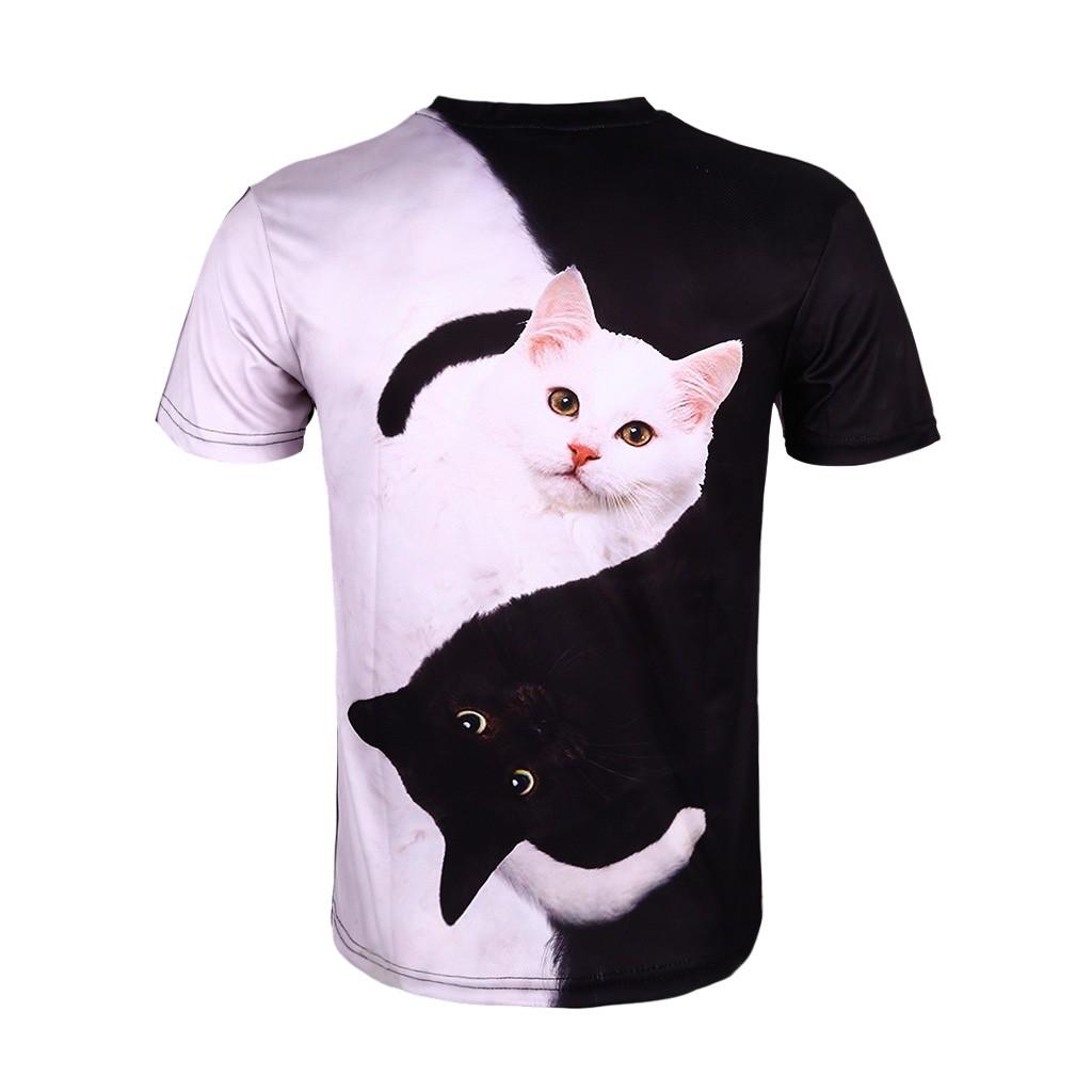 Unisex New Funny 3D Print  Summer Short Sleeve T-Shirts Top Blouse