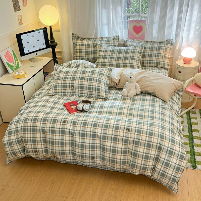 100% Cotton Duvet Cover Set 3 Pieces with 2 Pillowcases Soft Breathable Printed Bedding