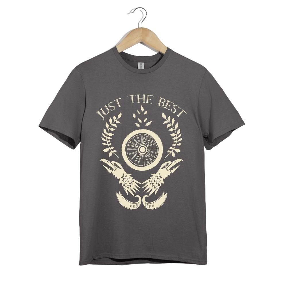 Just The Best T-Shirt Unisex Vintage Emblem Graphic Tee Eagle Wheel Retro Style