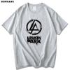 Hot Sale Red Han Linkin Park Short-sleeved T-shirt Men Women European and American Rock Band Tide Cotton Loose Casual Oversized Top Summer New Tee