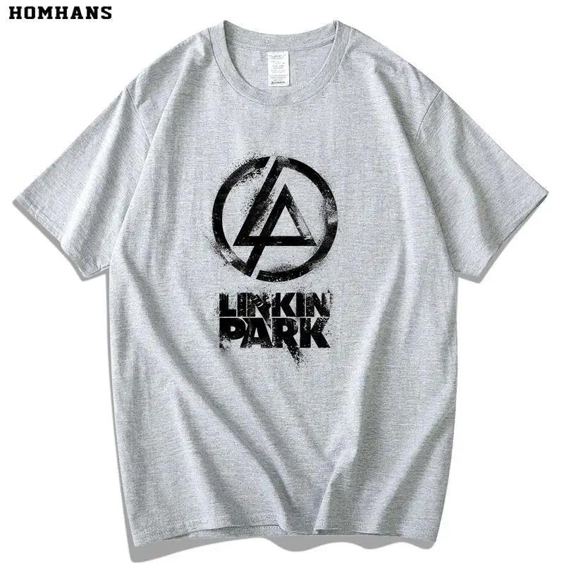 Hot Sale Red Han Linkin Park Short-sleeved T-shirt Men Women European and American Rock Band Tide Cotton Loose Casual Oversized Top Summer New Tee